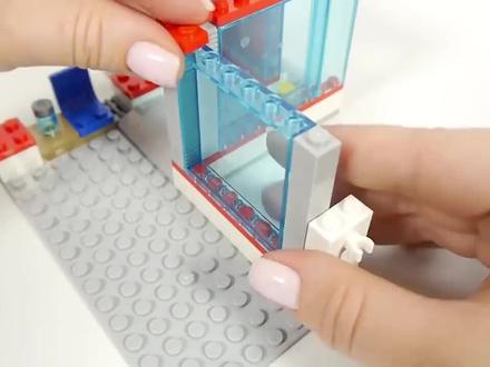 创意乐高积木拼装医院救护车