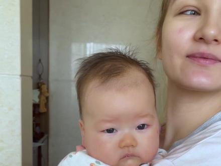 让你们看看中国人的基因多强大 #混血宝宝