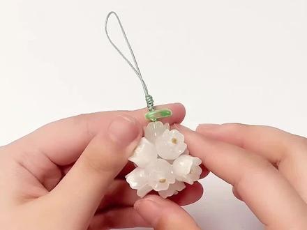 铃兰花球挂件教程 #琉璃珠子diy #树脂珠珠diy #树脂珠 #手工diy #教程分享