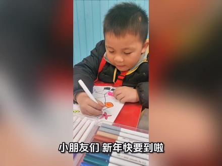 马年主题绘画来啦!马年画马福气满满!#少儿美术