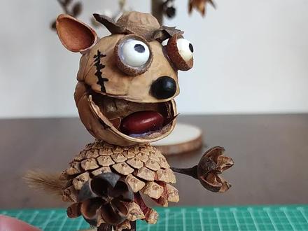 是表哥吗哈哈哈#创意手工 #松果手工 #变废为宝