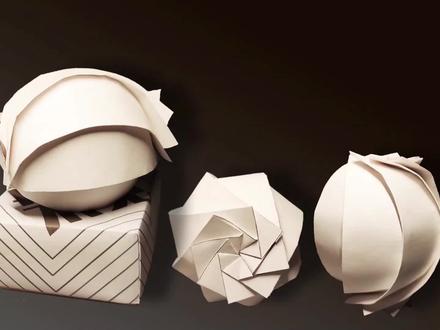 减压神器,花瓣球体!轻轻一吹就可以疯狂转动。#折纸 #手工 #立体构成#玩具 #解压 #一起玩手工吧 #手艺匠人