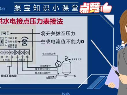 泵宝水泵智能控制器浮球电接点压力表接线图 #泳池水处理 #水处理 #给排水 #污水 #离心泵 #水处理设备 #供水设备 #污水泵 #泵