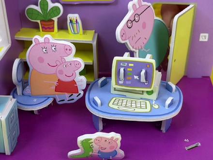 一起来拼小猪佩奇的房间#立体拼图#小猪佩奇