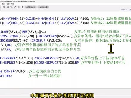 抄底逃顶:天衣无缝战法#期货 #量化交易 #股票
