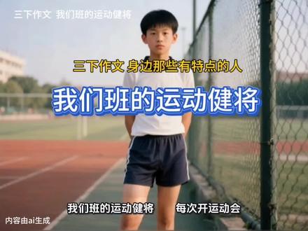三下作文范文#三下作文身边那些有特点的人#我们班的运动健将#作文不会写