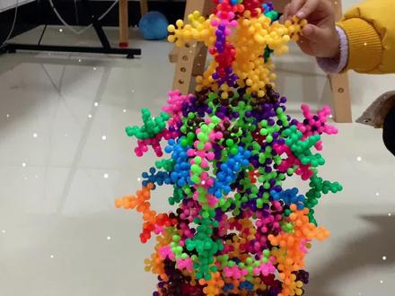 梅花积木创作#积木 #自由创作 #想象力