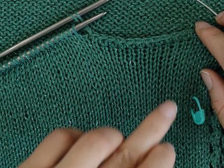 領口收針教程,#手工编织零基础教学 #手工毛衣 #传承手工编织