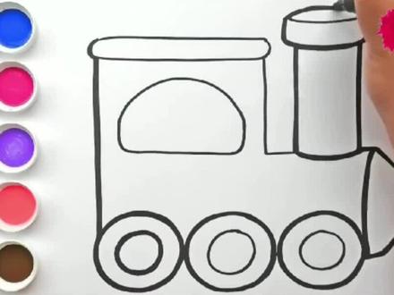 #简笔画 #手绘 #儿童画 托马斯小汽车