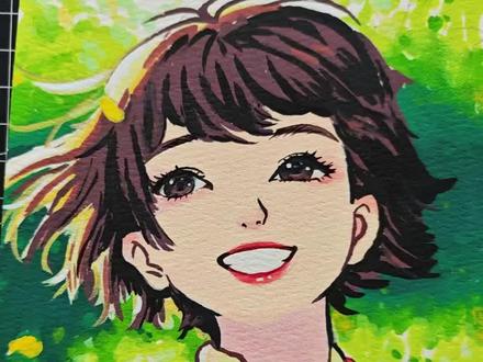 老辈子太精了,把白月光都画在书上了!使用画材:恩米丙烯马克笔 #恩米丙烯马克笔#手绘#粉丝发啥我画啥#青年创作者成长计划