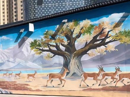 把《生命树》画在墙上,用色彩致敬每一位守护者 #西宁 #生命树