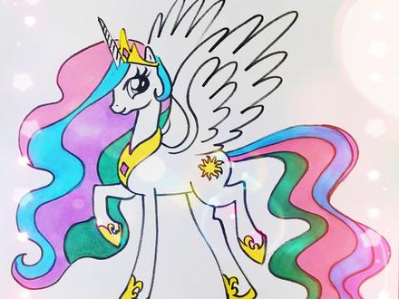 今天画小马宝莉里的宇宙公主,宇宙公主简笔画#小马宝莉 #宇宙公主 #小马宝莉宇宙公主 #一起学画画 #手绘 #想画就画 #创意儿童美术