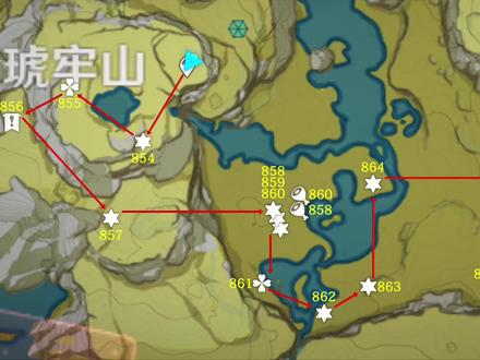 【璃月宝箱全收集】琥牢山 共41个(854-894)成就数872 原神璃月碧水原+抿林+琼玑野+云来海+璃沙郊 宝箱全收集攻略 岩之印获取途径 #游戏日常 #荒梦藏虞渊 #原神攻略