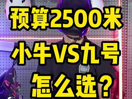 🔥🔥预算2500,小牛VS九号,怎么选?#小牛电动 #九号电动 #头盔哥说车