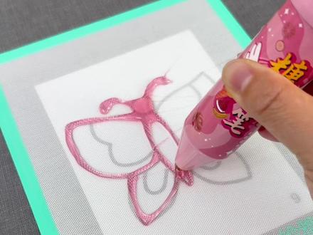 过年小朋友在家就可以画糖画啦,简单好操作,好吃又好玩#糖画笔#中国糖画#糖画