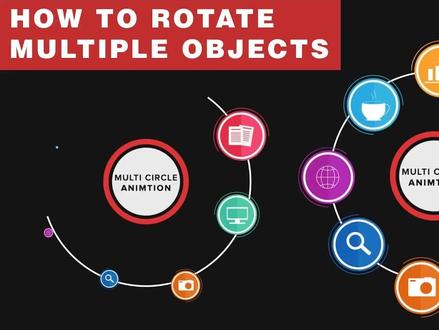 如何在AE中设置多个圆旋转的动画,运动图形教程