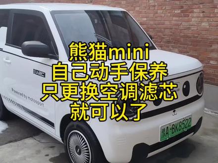 熊猫mini自己动手保养的话,只更换一下空调滤芯就可以了#熊猫mini#吉利熊猫mini#吉利熊猫#汽车知识#女司机