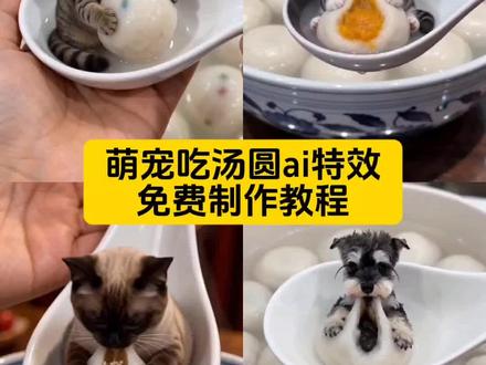 萌宠吃汤圆ai特效制作教程 ai迷你角色汤圆奇遇教程 上传照片即可免费生成#剪映#ai迷你角色汤圆奇遇#猫吃汤圆ai生成#萌宠猫吃汤圆#随便ai随便玩 猫吃汤圆ai视频 猫咪ai特效 猫吃汤圆ai怎么生成 ai迷你小可爱 汤圆奇遇ai怎么玩 ai迷你角色生成器