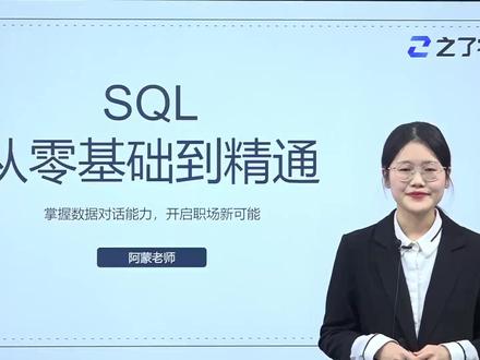 全网最新最全的SQL零基础到入门精通课程 Mysql/Oracle数据库教学,为零基础小白打造,数据分析、职场进阶必学,宝妈文员行政电商人事财会会计金融 #sql #mysql #oracle #数据分析 #之了学吧