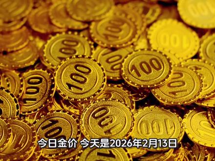 #今日金价 2026.2.13今日最新黄金价格出炉#金价#黄金
#黄金价格#金价行情