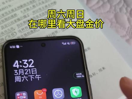 星期天在哪里看大盘金价和银价#黄金#白银#金价