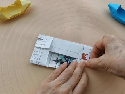 三种船的折法 #折纸教程#为什么没给动力船会行走