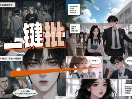 全网刷屏的热门漫画推文,只需要提供故事文案,AI就可以一键批量生成!#漫画 #漫画推文 #AI漫画 #小说推文
