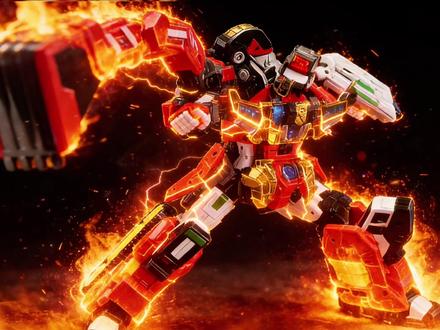 反派BOSS的排面!炫卡斗士3重装赤魂王 太戳我了! 四合一消防机甲的压迫感#炫卡斗士 #jumpgo展高文化 #炫卡斗士花式送祝福