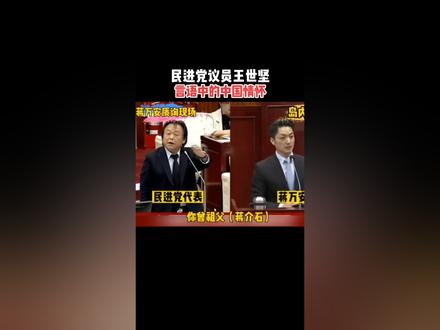 民进党议员王世坚还是有中国情怀的