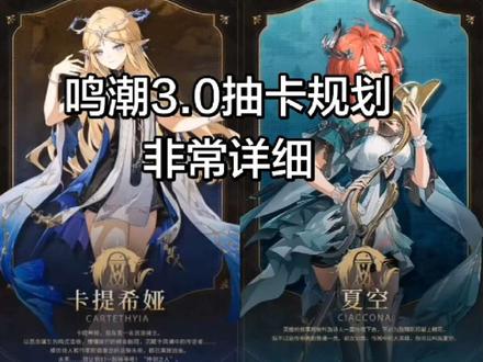 希望看完这个视频,能对你们有所帮助,多多点赞多多关注谢谢大家 #鸣潮 #鸣潮抽卡规划#鸣潮激励计划 #鸣潮3.0 #鸣潮抽卡规划