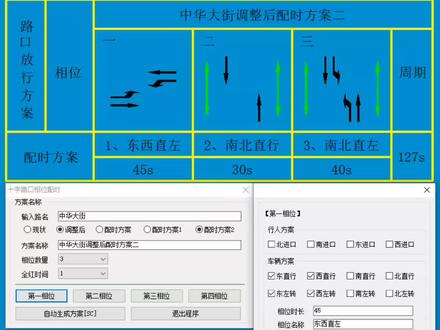 CAD一键制作交通信号相位配时方案#cad画图 #教程 #制作过程 #制图基础入门教学