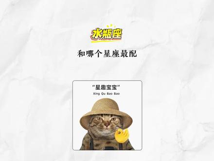 水瓶座和哪个星座最配? #水瓶座 #星座 #星座解析