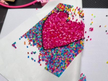 第一次见生日正数日历(拼豆版) #拼豆 #大人也要玩玩具 #解压 #解压玩具