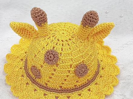 小鹿帽子钩织教程01集#夏凉帽 #卡通 #我的手工作品