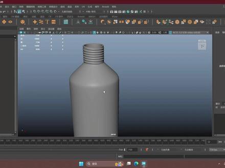 MAYA中瓶盖上螺旋线的制作方法 #鹿柏棠cg #maya #零基础学建模 #建模教程 #小技巧