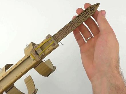 手工制作全纸板唐门袖剑,好玩易做(附制作教程)#动手能力 #创意diy #手工 #纸板玩具 @抖音小助手