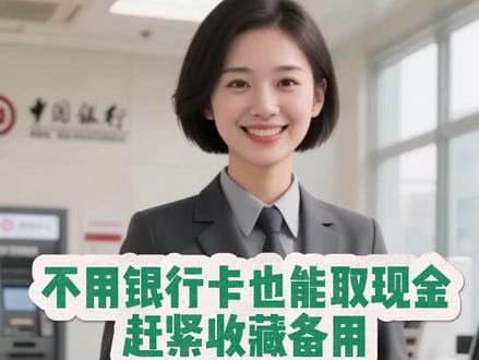 没带银行卡也能取钱?!快收藏 #没带银行卡 #没有银行卡取钱 #无卡取现 #内江银行 #内江银行人