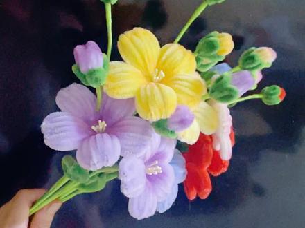 芙蓉花教程来啦#手工教程 #扭扭棒芙蓉花教程 #扭扭棒芙蓉花 #手工花制作 #抖音手艺人