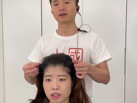 额头窄,发际线低,来点猛的🤔