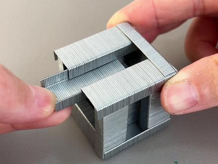 用订书钉自制好玩的正方体,牢固又有趣#手工 #自制玩具 #解压 #订书钉做立方体 #手工diy