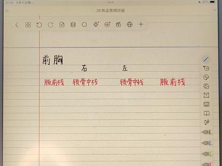 26执医技能胸部间接叩诊点位图
#执业医师考试 #执业医师技能 #助理医师技能考试 #体格检查 #执业医师技能考试 听诊也是这个顺序