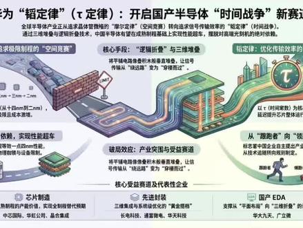 高景气赛道:华为韬定律-国产半导体的破局关键,国内最受益赛道及核心企业盘点!#中芯国际 #长电科技 #半导体 #科普