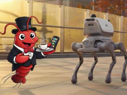 🤖 OpenClaw惊人之速破圈,大晓的机器狗能力进阶! #机器人 #大晓机器人 #OpenClaw #龙虾机器人 #春晚机器人