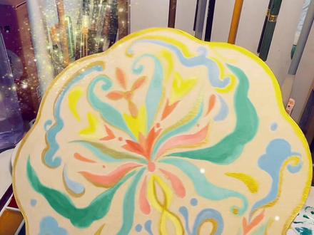 手绘敦煌纹样扇子,讲解加过程#画扇面 #扇子 #古风扇子 #国画 #团扇 #团扇手作 #原创插画 #传统纹样#敦煌#敦煌飞天 #教程