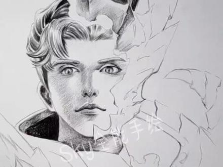 手绘王者荣耀铠 上。#手绘 #王者荣耀 #王者荣耀铠 #手绘教程 #艾尚手绘馆 #元气绘画班 #王者荣耀热门