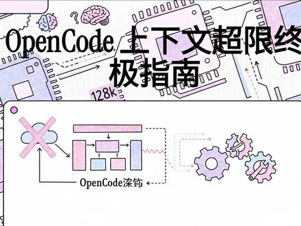 #AI #编程 #ClaudeCode #OpenCode OpenCode遇到上下文超限与 Token 焦虑问题。文中详细说明了导致模型报错的核心原因,指出 Input 实际上包含了系统提示词、对话历史、工具输出及用户输入四个部分。为了最大化发挥模型性能,作者强调了在配置文件中准确设置 context、input 和 output 参数的重要性。此外,文档介绍了 OpenCode 处理长对话的三大“黑科技”机制,即通过总结摘要进行压缩、剔除冗余工具输出的修剪,以及针对单次超长内容的硬性截断。这篇指南为开发者提供了优化 AI 交互效率的实操建议,帮助其更顺畅地进行大模型集成与开发。