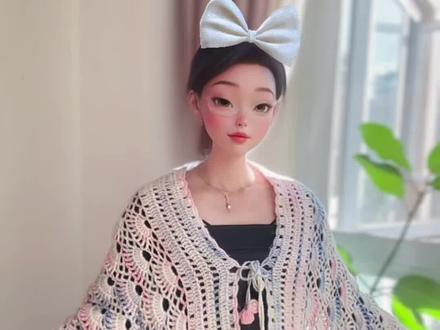 豆豆流苏以及衣门襟系绳的钩织#手工钩织教程