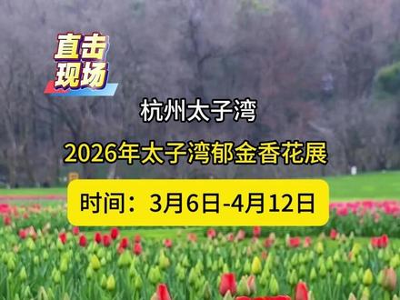 杭州太子湾花展,西湖太子湾公园郁金香,游玩攻略,地铁安排路线 杭州太子湾40万株郁金香,承包整个春天的浪漫!
三月杭州必冲!太子湾郁金香花展2026年3月6日正式启幕✨时间3月6-4月12日。
40万株、百余种郁金香,望山坪、玫瑰园全是花海,随手拍都是大片
花展持续到4月中旬,早鸟打卡人少景美,浅色系穿搭巨出片
记得提前在西湖旅游公众号预约,免费逛遍春日盛宴!
你最想和谁一起去太子湾赴这场花海之约?
攻略:
预约:提前1天搜西湖旅游公众号,1人最多约3张,免费入园!
必打卡:逍遥坡3个亲花平台、望山坪樱花+郁金香,玉鹭池花舟超出片👏
交通选公交/水上专线,错峰9点前冲,文明赏花不踩草坪!
一、必看前提
免费,3–4 月花期必须预约:「杭州西湖风景名胜区」公众号
开放:08:00–17:00
游玩时长:2 小时足够
二、交通
地铁 + 公交:1 号线龙翔桥 → 4 路到苏堤 / 赤山埠
不建议自驾:旺季堵、车位少、贵
三、最佳路线(不走回头路)
南门进 → 逍遥坡郁金香 → 大风车草坪 → 小教堂 → 九曜飞樱 → 望山坪 → 北门出
四、拍照黄金时间
早上 7:00–9:00(人少光好)
下午 15:30 后(暖光出片)
穿浅色系衣服更上镜
五、必带 & 禁忌
带:舒适鞋、防晒、充电宝、少量水和零食
禁:无人机、宠物、搭帐篷、铺地垫、踩踏花草
六、周边顺路玩
北门对面 → 花港观鱼
沿苏堤 → 雷峰塔、净寺
#太子湾赏花攻略#杭州西湖#杭州太子湾公园#江浙沪周边游#太子湾花展2026