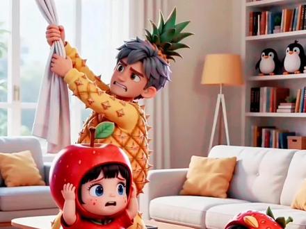 企鹅三兄妹水果变身,反差萌也太可爱了吧! #创作者扶持计划 #创作者中心 #创作灵感 #动画 #咕咕嘎嘎