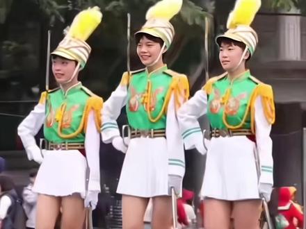 北一女子中学仪队指挥官#台湾#高中#仪队表演 #台湾女生